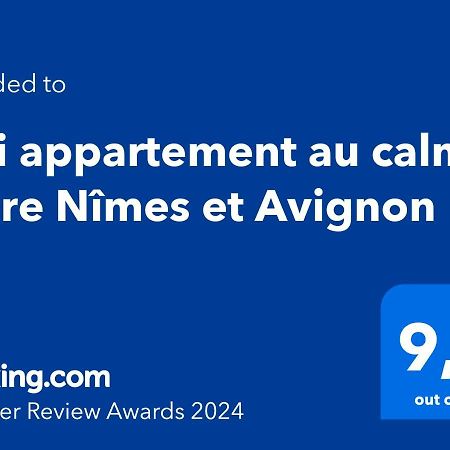 Joli Appartement Au Calme Entre Nimes Et Avignon Meynes Luaran gambar